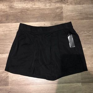 Plain black shorts